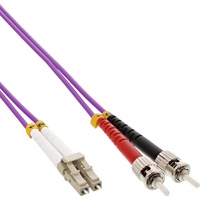 InLine LWL Duplex Kabel, LC/ST, 50/125μm, OM4, 2m