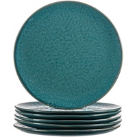 LEONARDO Matera Keramikteller 27 cm blau 6er Set