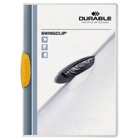 Durable 25 DURABLE Klemmhefter SWINGCLIP gelb