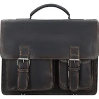 GREENBURRY Aktentasche Leder 39 cm blau