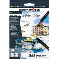Eberhard Faber Dual Brush Pen 12 St. mehrfarbig