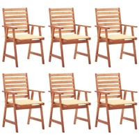 VidaXL Gartenstuhl 62 x 92 x 62 cm weiß