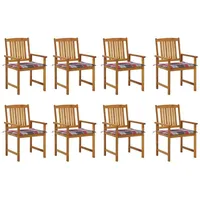 VidaXL Gartenstühle mit Kissen Gartenstuhl 57 x 57 x