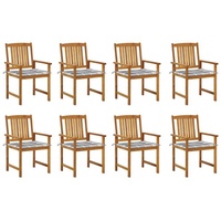 VidaXL Gartenstühle mit Kissen 57 x 57 x 92