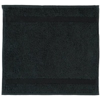 Rhomtuft Handtücher Princess schwarz - 15 Seiflappen 30x30 cm
