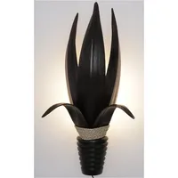 GURU-SHOP Palmenblatt Wandlampe (P) braun