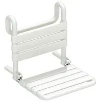 Hewi 801 active+ Einhängesitz klappbar antimikrobiell signalweiß 448x393x504mm