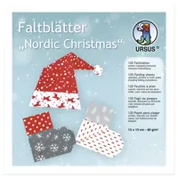 Ursus Faltblätter Nordic Christmas 15 x 15 cm 120