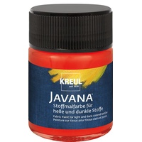 Kreul Javana Stoffmalfarbe für helle und dunkle Stoffe rot,