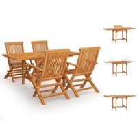 VidaXL Garten-Essgruppe 5-tlg. Braun