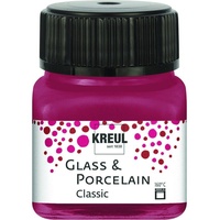 Kreul 16207 - Glass & Porcelain Classic, granatrot 20