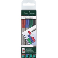 Faber-Castell MULTIMARK Folienstifte-Set farbsortiert non-permanent 4 St.