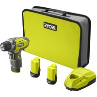 RYOBI 12 V Lithium, Akku-Kompaktschrauber R12DD-220S, 12V Akku-Bohrschrauber (2x