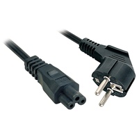 Lindy Strom Anschlusskabel [1x Schutzkontakt-Stecker - 1x Kleeblatt-Buchse C5