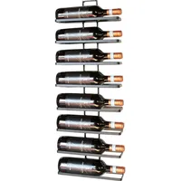 DanDiBo Ambiente DanDiBo Weinregal Metall Schwarz Wand 4-Wine erweiterbar