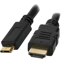 TECHLY HDMI Kabel mit Ethernet-Mini HDMI 1,8m sw