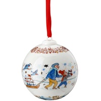 Hutschenreuther Weihnachtskugel 2021 "Weihnachtsgaben - 6 cm Porzellan Mehrfarbig