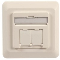 EFB-Elektronik EFB Datendose Cat.6A 500MHz rechts/links Unterputz, 2 x