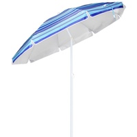 Hi Sonnenschirm Ø 200 cm blau gestreift