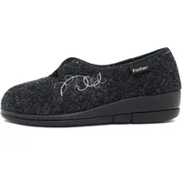 Fischer Markenschuh Hausschuhe, Schwarz (anthrazit 205), 41