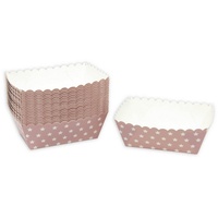 Frau WUNDERVoll® Kuchen Backformen 48 Stück, rosa weiße Sterne/Mini
