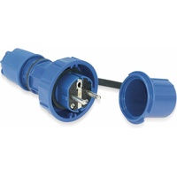 PCE Schutzkontaktstecker mit Schutzkappe IP66/68 (20051-b)
