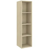 VidaXL TV-Wandschrank Sonoma-Eiche 37x37x142,5 cm Holzwerkstoff