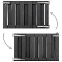 VidaXL WPC Gartentor 100 x 60 cm grau