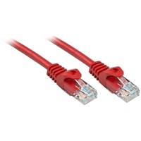 Lindy 48187 RJ45 Netzwerkkabel, Patchkabel CAT 6 U/UTP Rot