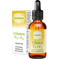 MADENA Vitamin D3 und K2 Menachinon all-trans MK-7, Tropfen