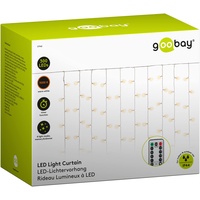 Goobay 57942 LED Lichtervorhang warmweiß LED Lichterkette Fernbedienung /