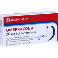 Aliud Omeprazol AL 20 mg b.Sodbr.magensaftres.Tabletten 7 St