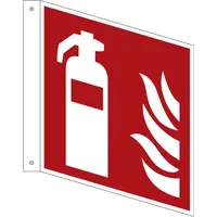 Neutralware Hinweisschild Feuerlöscher Fahne ISO 7010/F001 200 x 200