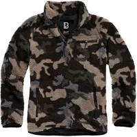 Brandit Textil Teddy Troyer Jacke Dark Camo M