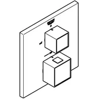 Grohe Grohtherm Cube Thermostat-Wannenbatterie mit integrierter 2-Wege-Umstellung