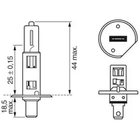 Bosch Glühlampe, Fernscheinwerfer Scheinwerfer 12V