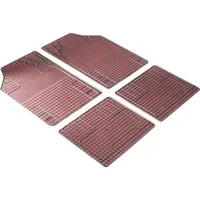 Walser Universal Fußmatten Gummi New Style Komplett-Set rot