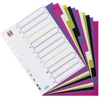 Oxford Ordnerregister myColour blanko lila, pink, weiß, grün, schwarz