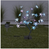 GLOBO LIGHTING LED SOLAR LEUCHTE SOLARLAMPE BLÜTEN BAUM BUNT