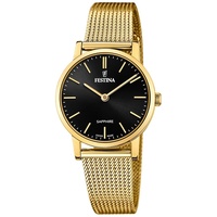 Festina Swiss Made Gold Edelstahl Case GoldEdelstahl Band