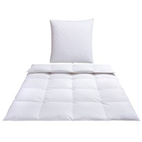 OTTO products Daunenbettdecke + Federkissen »Jannika«, (Spar-Set, 2 St.),