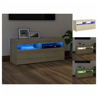 VidaXL TV-Schrank mit LED-Leuchten Sonoma-Eiche 90x35x40 cm
