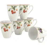 CreaTable Kaffeebecher Flora Orchard 6 St. Weiß