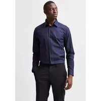 Selected Homme Herren Freizeithemd SLHSLIMETHAN Slim Fit Blau XL