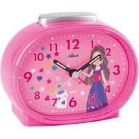 Atlanta Kinderwecker Mädchen Prinzessin Pink ohne Ticken - 2135/17