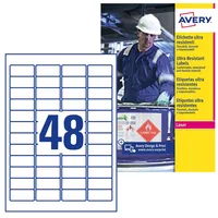 Avery Zweckform AVERY Zweckform resistente Folienetiketten ultra resistent, 45.7x21.2mm,