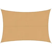 Casa pura Wasserabweisendes Sonnensegel Sand 3 x 5 m