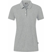Jako Organic Poloshirt Stretch Damen hellgrau meliert 40