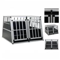 VidaXL Hundetransportbox mit Doppeltür 94 x 88 x 69
