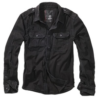 Brandit Textil Vintage Langarmhemd Black L